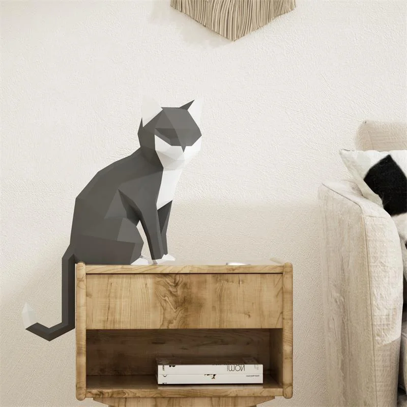 1 쌍 연인 고양이 동물 장식 홈 종이 접기 핑크 낮은 - Art Craft Cardboard 리뷰 및 가격