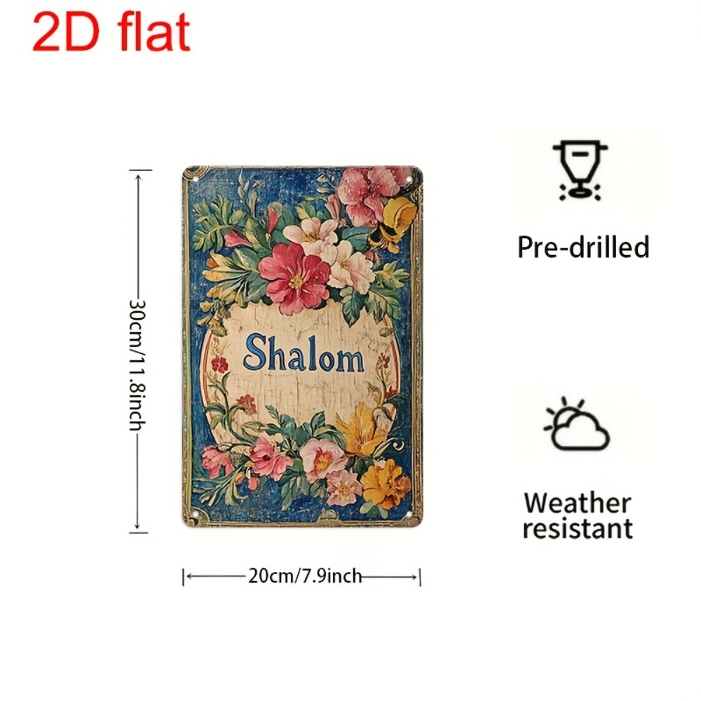 CIFBUY 빈티지 꽃무늬 샬롬 알루미늄 벽 예술 8x - Art & Craft Paper For Kids 리뷰 및 가격